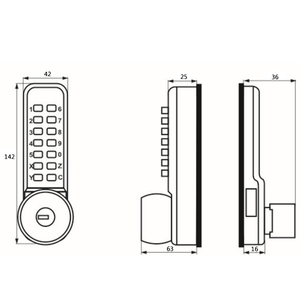 Tiêu Chí nhà máy bán hàng nóng Hợp kim kẽm chìa khóa cơ khí 6 đòn bẩy khóa, nút cơ khí khóa cửa vàng - Product Image 5