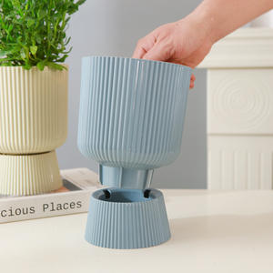 Maceta Alta de Resina Mate Estilo Nórdico, Imitación Cerámica, Simple y Creativa, para Sala de Estar, Hogar, Orquídeas y Plantas Verdes - Product Image 4