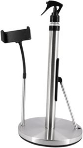 Modern Kitchen 3-in-1 Paper Towel Holder with <b>Spray</b> Bottle & Phone Holder Stainless Steel Non-Slip No Drilling Required - Product Image 3