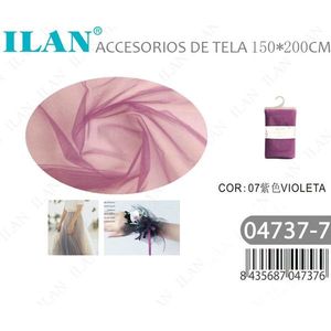 Tela de organza morada Ilan de 150x200cm para velos de novia y accesorios - Product Image 3