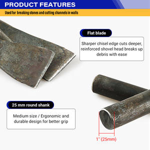 Cincel Burin de cabeza plana para mampostería, herramienta manual para ranurado de hormigón y granito, artefactos especiales para romper piedras - Product Image 3