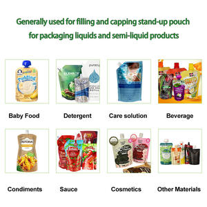 Máquina Llenadora de Bolsas Doypack con Boquilla, Totalmente Automática, para Líquidos Viscosos, Máquina Llenadora y Tapadora de Bolsas Preformadas con Boquilla para Salsa de Tomate - Product Image 3