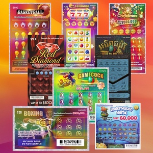 Billets de loterie à gratter personnalisés avec sécurité des données à 100 %, impression de jeux de loto - Product Image 6