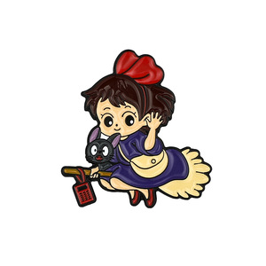 <span class=keywords><strong>Personaggi</strong></span> dei cartoni animati anime <span class=keywords><strong>giapponesi</strong></span> intorno al distintivo di metallo spaventapasseri Totoro spilla accessori per borse in lega di olio - Product Image 1