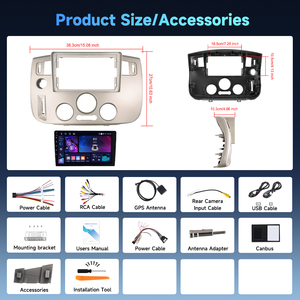 Radio para Auto Podofo de 9'' con Android, <span class=keywords><strong>4</strong></span>+64G, para <span class=keywords><strong>Renault</strong></span> Scenic 2003-2009, Carplay/Android Auto Inalámbrico, GPS, RDS, WIFI, Venta al Por Mayor - Product Image 6