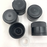 Bouchon noir en plastique de 31.5mm pour bouteille en verre d'huile d'olive