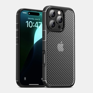 Per <span class=keywords><strong>iPhone</strong></span> 16 custodia nera in fibra di carbonio traslucido antigraffio <span class=keywords><strong>Cover</strong></span> del telefono antiurto per <span class=keywords><strong>iPhone</strong></span> <span class=keywords><strong>11</strong></span> 12 13 14 15 16 Pro Max - Product Image 1