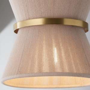 Suspension moderne en corde tressée, style nordique, pour salle à manger et villa, en laiton, artisanale, design Halia - Product Image 3