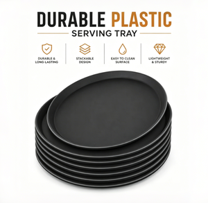 Hot Sale Popular Round Non-Skid Serving <strong>Tray</strong> Suit <strong>Kitchen</strong> Dinner Service <strong>Tray</strong> Barware Plate Food Server Pub Dish Catering <strong>Tray</strong> - Product Image 1