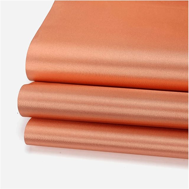 1.1M Rose Gold Copper Faraday Fabric, RFID EMF Signal ShieldingConductive Cloth, Anti-Degaussing Anti-RadiationPrivacyProtection