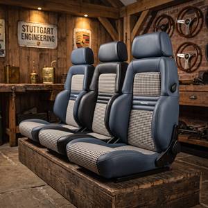 Asiento Deportivo 1081BQL de Cuero Genuino y PVC, Universal, Ajustable, de Liberación Rápida, Plegable hacia Adelante, para Autos de 2 Puertas y Simulación de Carreras - Product Image 1