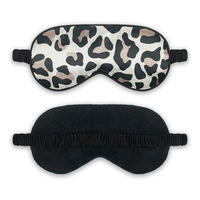 Masque pour les yeux Faux Silk Leopard Color Fashion Unique Design Sleep Eye Mask