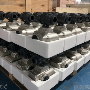 Válvula de Bola Eléctrica COVNA de 2 Vías, Válvula de Bola de PVC Eléctrica UPVC de 12V 24V 220V, Válvula de Bola de Plástico - Product Image 5