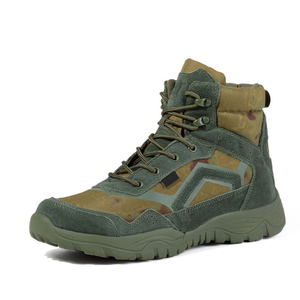 SFB27 711 <b>Black</b> Tactical <b>Boots</b> PU Leather Waterproof Outdoor All Seasons Lace-Up High Top Men's Hiking <b>Boot</b> - Product Image 3