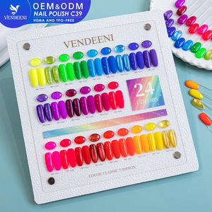 เวนดีนี ชุดเจลทาเล็บ 24 สี กันน้ำ เนื้อเจลแน่น สีสันสดใส สไตล์แมคคารอน แบบตาแมว สำหรับร้านทำเล็บและใช้ในบ้าน - Product Image 5