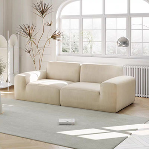 Canapé de sol compressé en boîte, garni de mousse pure, canapé <span class=keywords><strong>Togo</strong></span>, canapé modulaire de luxe en tissu suédé type bloc de tofu pour le dropshipping - Product Image 4