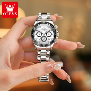 <span class=keywords><strong>Montre</strong></span> à quartz Olevs 5632 pour <span class=keywords><strong>femme</strong></span>, mode sport, chronographe, calendrier lumineux, logo diamant, alliage 18 mm, multifonctionnelle, cadeau - Product Image 4