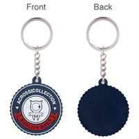 Porte-clés en silicone PVC de marque de créateur avec logo personnalisé Accessoires de dessins animés mignons pour souvenirs et promotions Porte-clés mousqueton Cadeaux