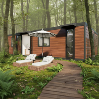 Maisons conteneurs extensibles de luxe pliables de 40 pieds, maison de luxe de 40 pieds