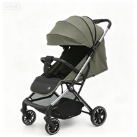 Poussette légère pour bébé, pliable d'une seule main, poussette de voyage portable avec grand pare-soleil, certifiée EN1888, OEM ODM