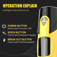 Masturbador Masculino Automático, Copa Masturbadora con 7 Modos de Empuje y Rotación para Estimulación, Juguete Eléctrico para Hombres
