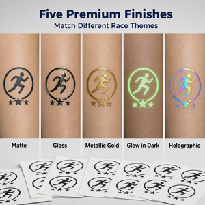 Tatouages temporaires personnalisés pour événements sportifs auto, moto, équitation, tout-terrain, neige, endurance en plein air, autocollants sportifs imperméables - Product Image 5