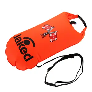 Buffalo Gear 28l color outdoor ocean pack waterproof inflatable pvc swimming tow survival dry floating diving custom swim buoy bag safe