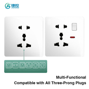 Presa Elettrica Universale 220V 10A a 2 Porte, Multipresa da Parete Sicura con Interruttori <span class=keywords><strong>USB</strong></span> AU/EU/US/UK - Product Image 6