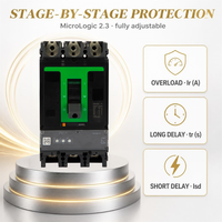 Disjoncteur à boîtier moulé NSX630L 630A 50kA électronique réglable avec protection contre les surintensités pour l'automatisation industrielle, MCCB compact