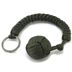 Cordon <span class=keywords><strong>de</strong></span> survie tactique <span class=keywords><strong>de</strong></span> camping 550 Paracord Monkey Fist avec boule en acier - Product Image 4