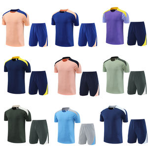 25/26シーズンポリエステル繊維半袖サッカートレーニングユニフォームサッカージャージーセット - Product Image 1