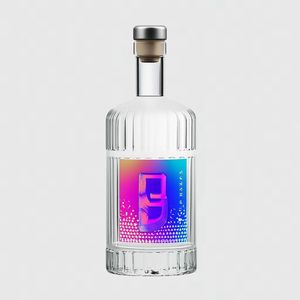 Bouteilles en verre cylindriques décoratives <span class=keywords><strong>de</strong></span> haute qualité pour vin et <span class=keywords><strong>liqueur</strong></span> avec gravure, impression offset et gravure à l'acide - Vente en gros - Product Image 5