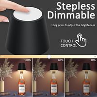 Sans fil Gradation Batterie Bar Bouteille Lampe Led Bouteille Lumière Tactile Led Lampe De Bureau Décor À La Maison Restaurant Led Rechargeable Lampes De Table