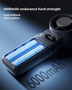 Mini ventilateur climatiseur portable rechargeable, ventilateur de refroidissement personnel à 200 vitesses - Product Image 3