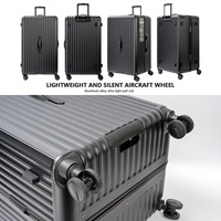Maleta Rígida Personalizada OEM de 33 Pulgadas con Apertura Lateral, Ruedas Silenciosas con Freno, Diseño Clásico Moderno y Elegante, Gran Capacidad, TSA