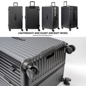 Bagages de voyage avec frein pour train, poignée télescopique en alliage d'aluminium, roues silencieuses, grande capacité - Product Image 4