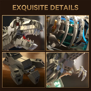 Modello <span class=keywords><strong>di</strong></span> Scheletro Fossile <span class=keywords><strong>di</strong></span> Tyrannosaurus Rex in Plastica ABS, Scala 1:32, Set <span class=keywords><strong>di</strong></span> Montaggio con Oltre 800 Pezzi, Collezione per Età 8-13, Dinosauro - Product Image 4