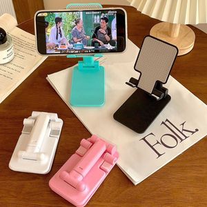 Folding Phone <b>Holder</b> Desktop Adjustable Portable Stand For Live Streaming <b>Tablet</b> Use Plastic Material - Product Image 1