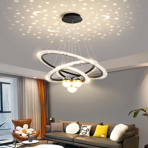 New Design Starry Sky Nordic Dining <b>Room</b> Acrylic Ring Circle Led Pendant <b>Light</b> <b>for</b> Restaurant - Product Image 3