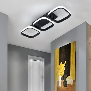Lámpara de pasillo moderna nórdica 33W 3 cabezas rectángulos de montaje en superficie Led luz de techo de pasillo - Product Image 5