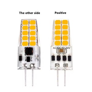 Mini <span class=keywords><strong>ampoule</strong></span> LED en silicone <span class=keywords><strong>G4</strong></span> à intensité variable AC/DC 12V-24V 2W 3W 2835 SMD <span class=keywords><strong>blanc</strong></span> neutre <span class=keywords><strong>froid</strong></span> chaud remplacer la lampe halogène - Product Image 2