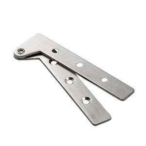 Charnière de meuble dissimulée en acier inoxydable, charnière de porte d'armoire rotative à 360 degrés, finition brossée pour cuisine et armoire - Product Image 1