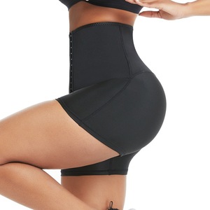 Pantaloncini da sauna da donna a vita alta, modellanti per il controllo della pancia, con chiusura termica che trattiene il calore, per allenamento e sollevamento glutei - Product Image 6