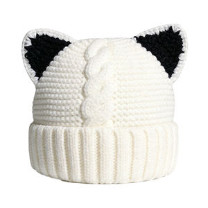 Gorro de Punto Cálido de Invierno Unisex, Gorro Personalizado con Bordado, Gorro con Orejas de Gato - Product Image 6