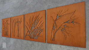 ของตกแต่งบ้านและสวน งานศิลปะโลหะแบบอาร์ตเดโค สำหรับตกแต่งผนังและสวน ปรับขนาดได้ กันน้ำและทนทานต่อสภาพอากาศ - Product Image 2