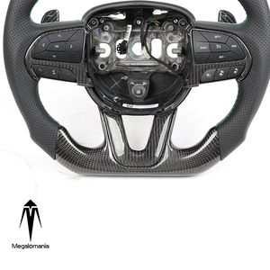 Volant en fibre de carbone véritable compatible avec <span class=keywords><strong>Dodge</strong></span> Challenger SRT - Product Image 3