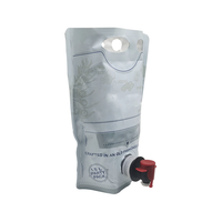 Utilisation commerciale café vin eau boisson bec robinet distributeur sac dans la boîte de remplissage avec robinet en plastique liquide emballage