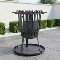 Nouveau produit phare : Brasero extérieur avec gril BBQ et panier de cuisson en acier au carbone