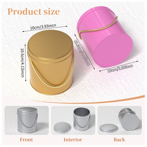 Toptan Özel Silindir Şeklinde Teneke Kutu, Saplı <span class=keywords><strong>Metal</strong></span> Kap, Çalışma Odası, Kırtasiye, El Sanatları İçin Toplu Fabrika Tedariki - Product Image 6