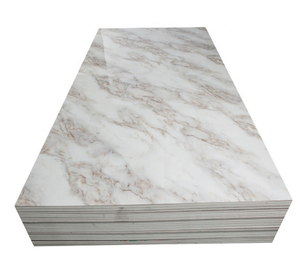 Hiện đại Trọng lượng nhẹ Faux đá cẩm thạch tường Bảng điều khiển <span class=keywords><strong>PVC</strong></span> Tấm Đá Cẩm Thạch bóng UV lớp phủ không thấm nước cho hộ gia đình giải trí sử dụng - Product Image 6